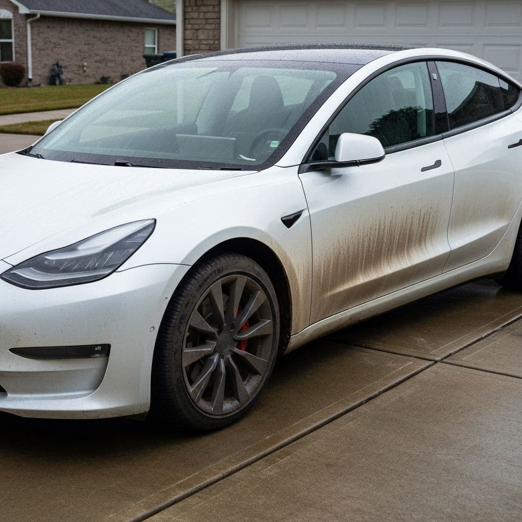 Tesla Model 3 before Premium Detail