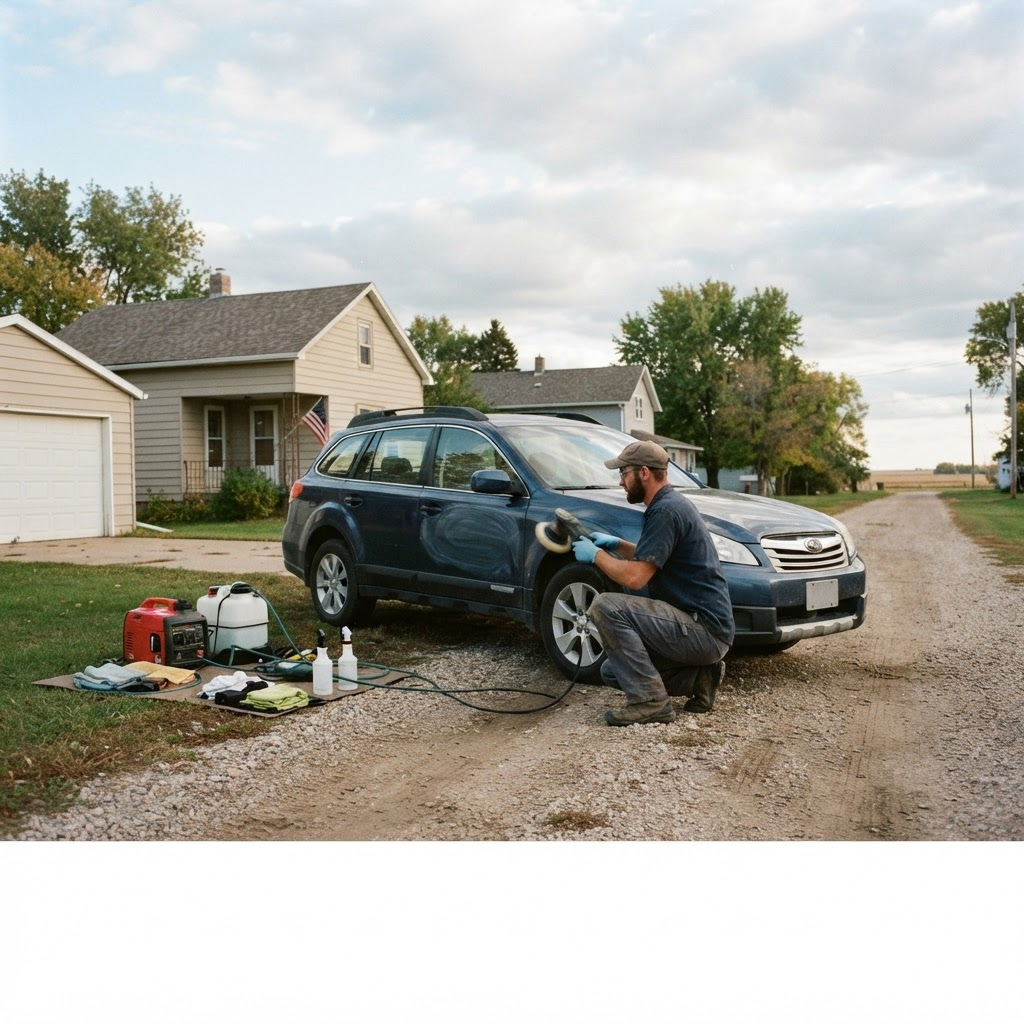 Mobile car detailing service setup serving Aberdeen, SD