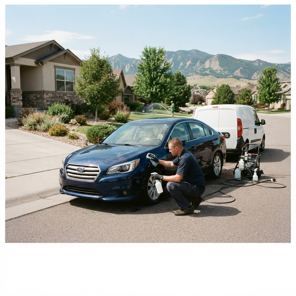 Mobile car detailing service setup serving Aurora, CO