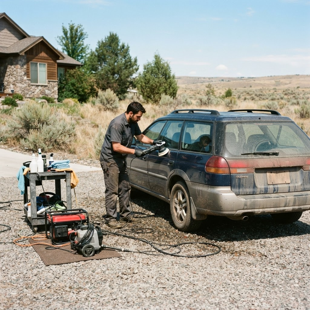 Mobile car detailing service setup serving Boise, ID