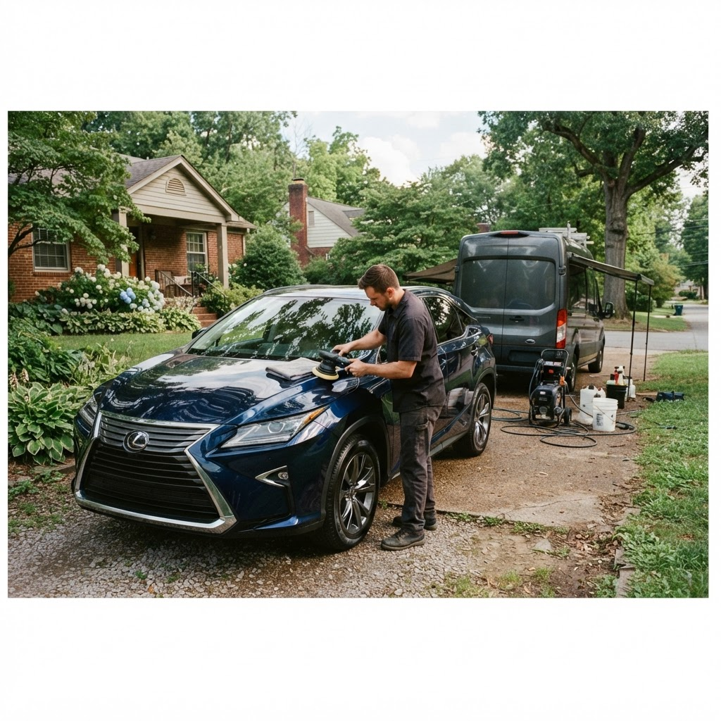 Mobile car detailing service setup serving Bowling Green, KY