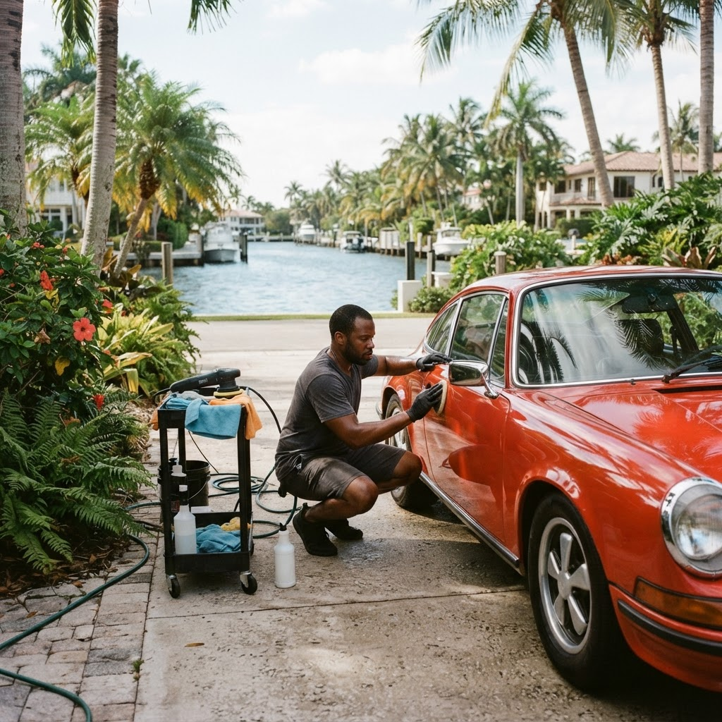 Mobile car detailing service setup serving Fort Lauderdale, FL