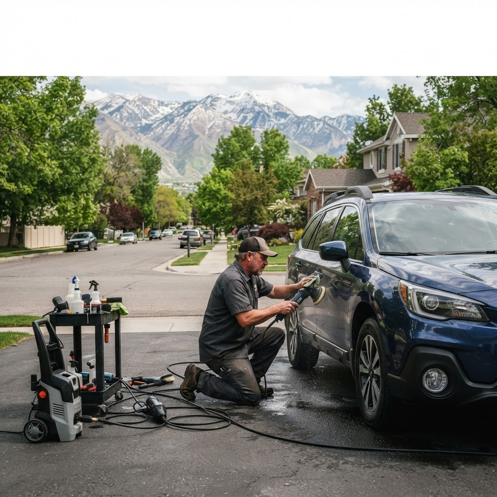 Mobile car detailing service setup serving Murray, UT