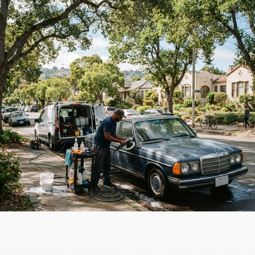 Mobile car detailing service setup serving Oakland, CA