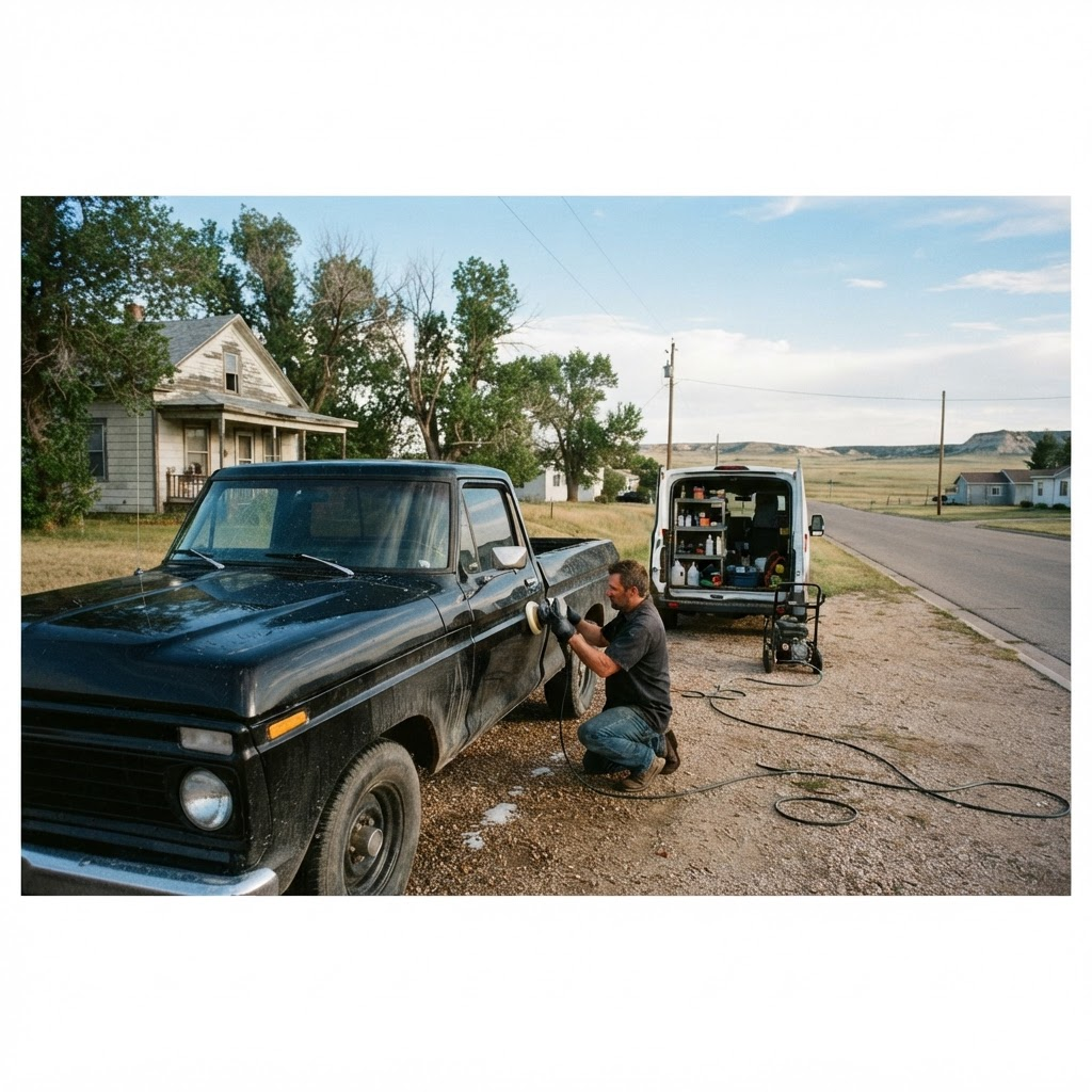 Mobile car detailing service setup serving Pierre, SD