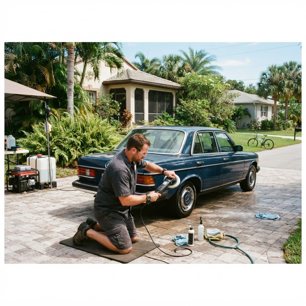 Mobile car detailing service setup serving Sarasota, FL