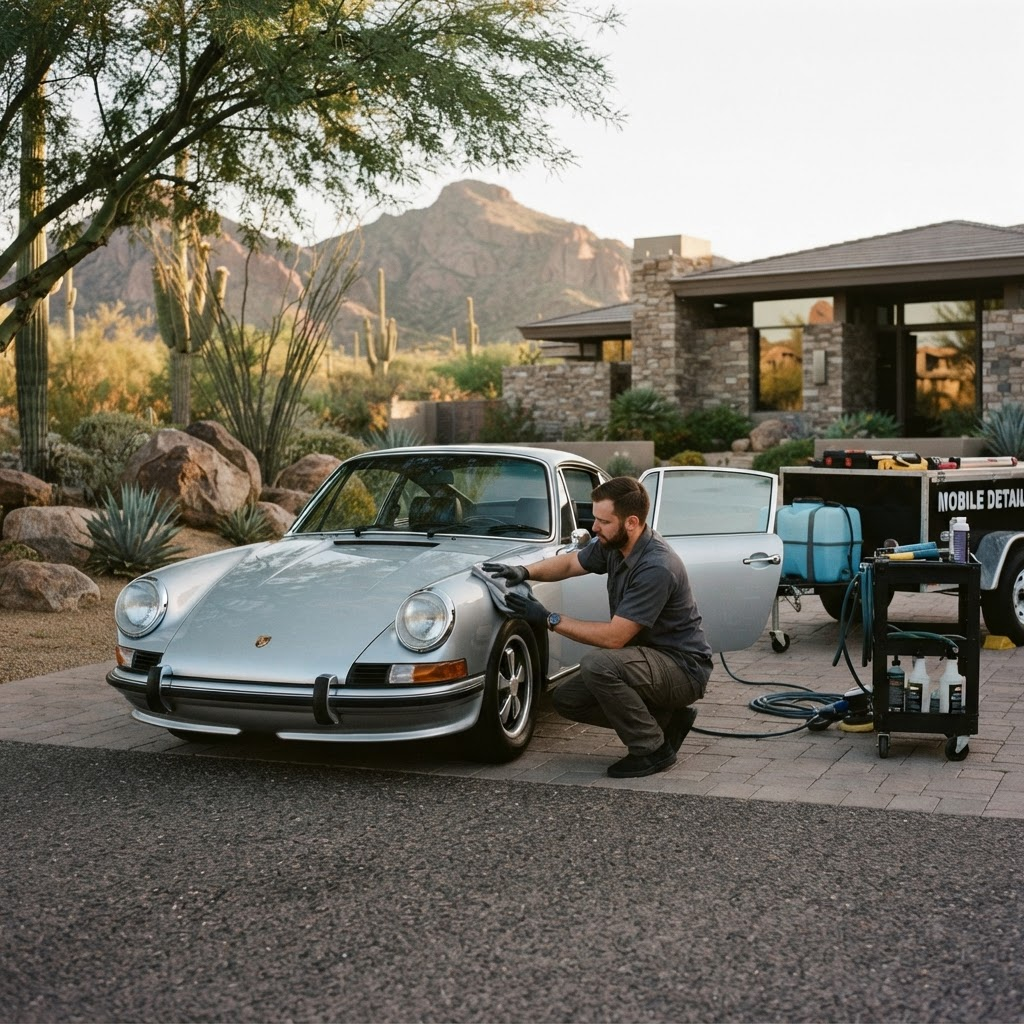Mobile car detailing service setup serving Scottsdale, AZ