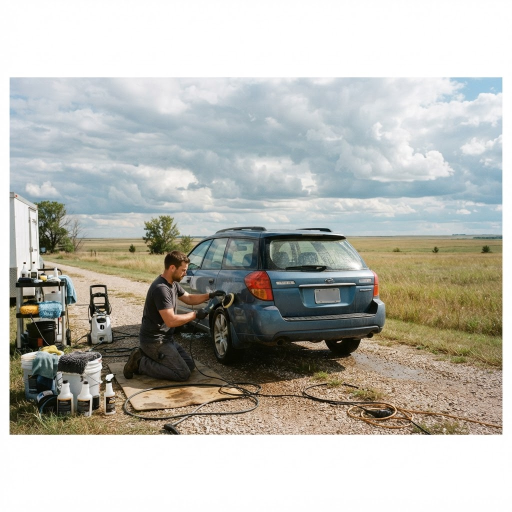 Mobile car detailing service setup serving Wichita, KS