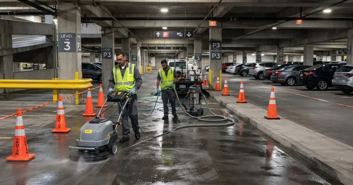 Parking Lot and Parking Garage Cleaning Cost in 2026