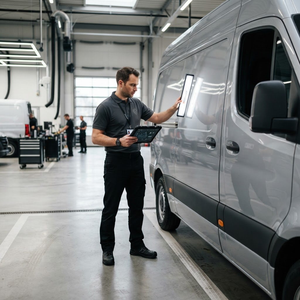Fleet Wash QC Scorecard — professional vehicle-care photography