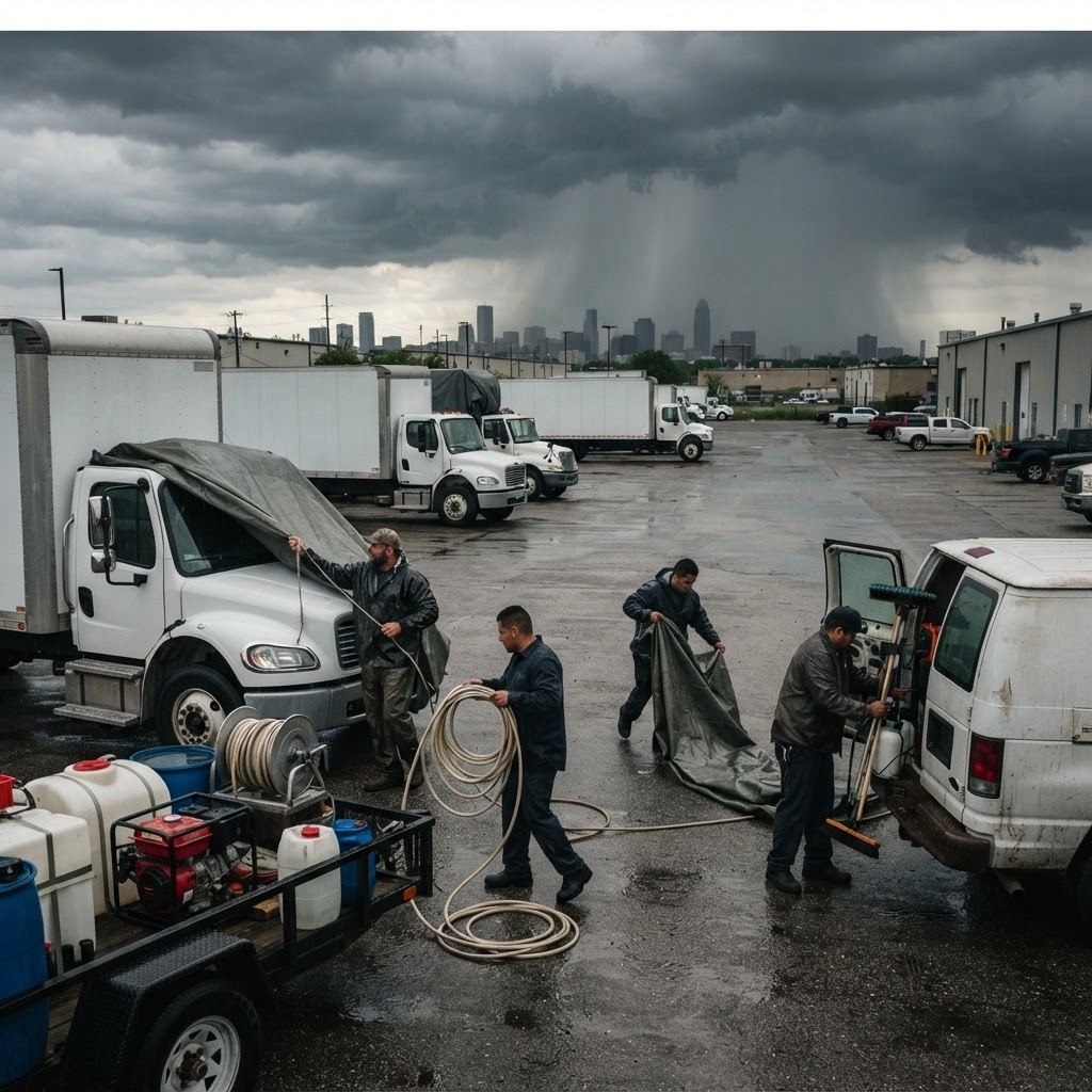 Fleet Weather Contingency — professional vehicle-care photography