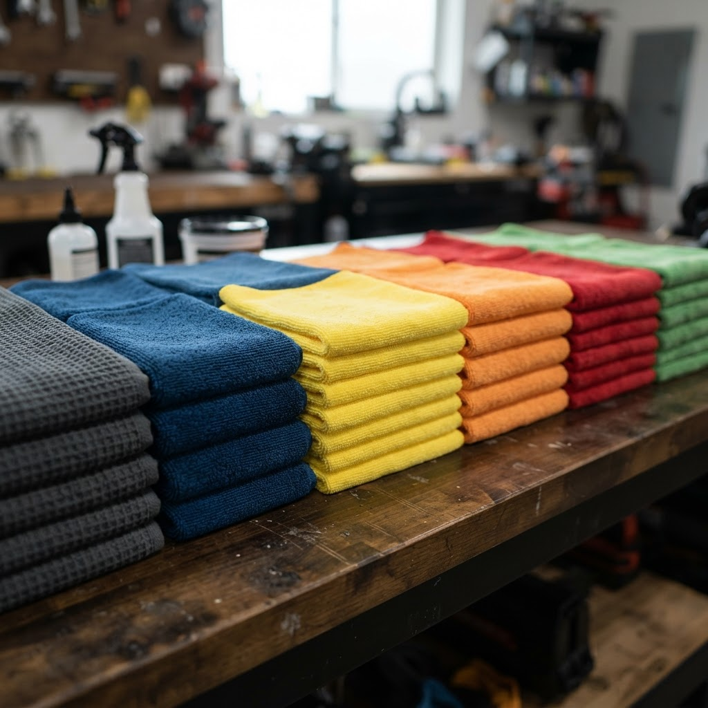 Microfiber Towel Care — professional vehicle-care photography