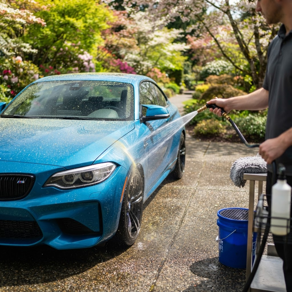 Pollen Season Car Care — professional vehicle-care photography